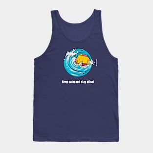 keep calm and stay afloat, waterpolo v2 Tank Top